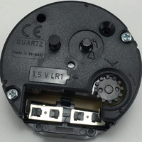 German Round Alarm Clock Quartz Movement - 9.7mm Shaft (Suits Dials 0-1mm Thick) image
