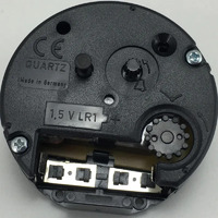 German Round Alarm Clock Quartz Movement (9.7mm Shaft- Suits Dials 0-1mm Thick) image