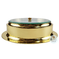 20cm Polished Brass Barometer By FISCHER image