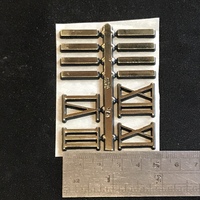 19mm Gold Roman Numerals & Dashes (3/6/9/12) image
