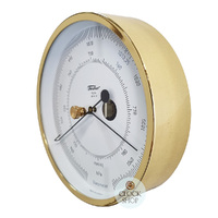 13cm Polished Brass Polar Series Barometer By FISCHER image