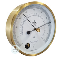 13cm Brushed Brass Polar Series Hair Hygrometer By FISCHER image