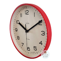 20cm Runwell Red Shiraz Wall Clock By ACCTIM image