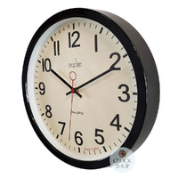 35cm Kempston Black Metal Wall Clock By ACCTIM image