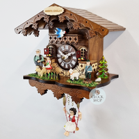 Heidi House Battery Chalet Kuckulino With Swinging Doll 16cm By ENGSTLER image