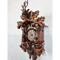 Before The Hunt 1 Day Mechanical Carved Cuckoo Clock 38cm By TRENKLE image