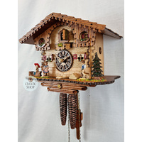 Children & Geese 1 Day Mechanical Chalet Cuckoo Clock 22cm By TRENKLE image