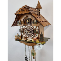 Grandma & Grandpa Battery Chalet Cuckoo Clock 28cm By TRENKLE image