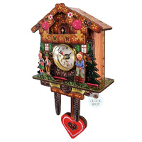 Hansel & Gretel Chalet Mini Wall Clock 21cm image