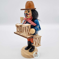 19cm Erzgebirge Vendor German Incense Burner With Brown Hat image