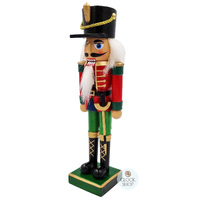 23cm Red & Green Soldier Nutcracker image