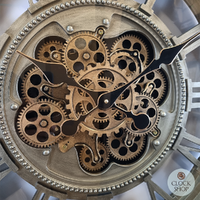 60cm Marinus Gold Moving Gear Wall Clock By COUNTRYFIELD image