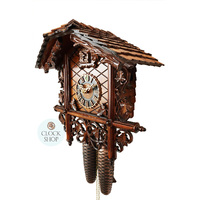 Railroad House 8 Day Mechanical Cuckoo Clock 32cm By HÖNES image