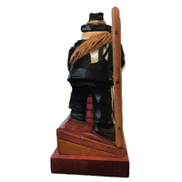 21cm Hand Carved Chimney Sweep German Incense Burner By Master Carver image