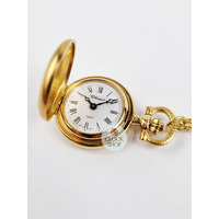 23mm Gold Womens Pendant Watch With Brushed Finish By CLASSIQUE (Roman) image