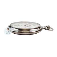 48mm Stainless Steel Unisex Pocket Watch With Open Dial By CLASSIQUE (White Fine Arabic) image
