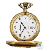 4.8cm Two Horses Gold Plated Pocket Watch With Two Horses By CLASSIQUE (Arabic) image