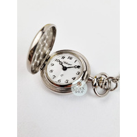 23mm Rhodium Womens Pendant Watch With Crest By CLASSIQUE (Arabic) image