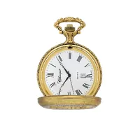 48mm Two Tone Gold Mens Pocket Watch With Number 1 Dad By CLASSIQUE image