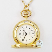30mm Gold Womens Pendant Watch With Crest By CLASSIQUE (Arabic) image