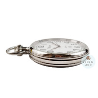 48mm Stainless Steel Unisex Pocket Watch With Open Dial By CLASSIQUE (White Bold Arabic) image
