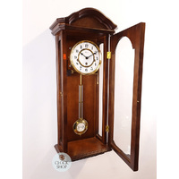 67cm Walnut 8 Day Mechanical Chiming Wall Clock By HERMLE image