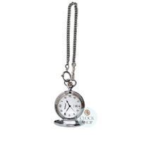 48mm Rhodium Unisex Pocket Watch With Polished Plain Case By CLASSIQUE (Arabic) image
