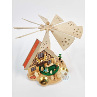 29cm Forest House Christmas Pyramid By Richard Glässer image
