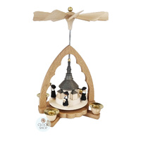 19cm Seiffen Church & Carollers Christmas Pyramid By Richard Glässer image