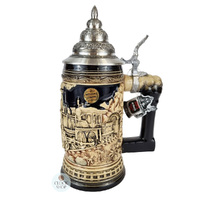 Rustic Train Beer Stein 0.5L By KING image