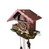 Band Players & Dancers Battery Chalet Cuckoo Clock 20cm By TRENKLE image