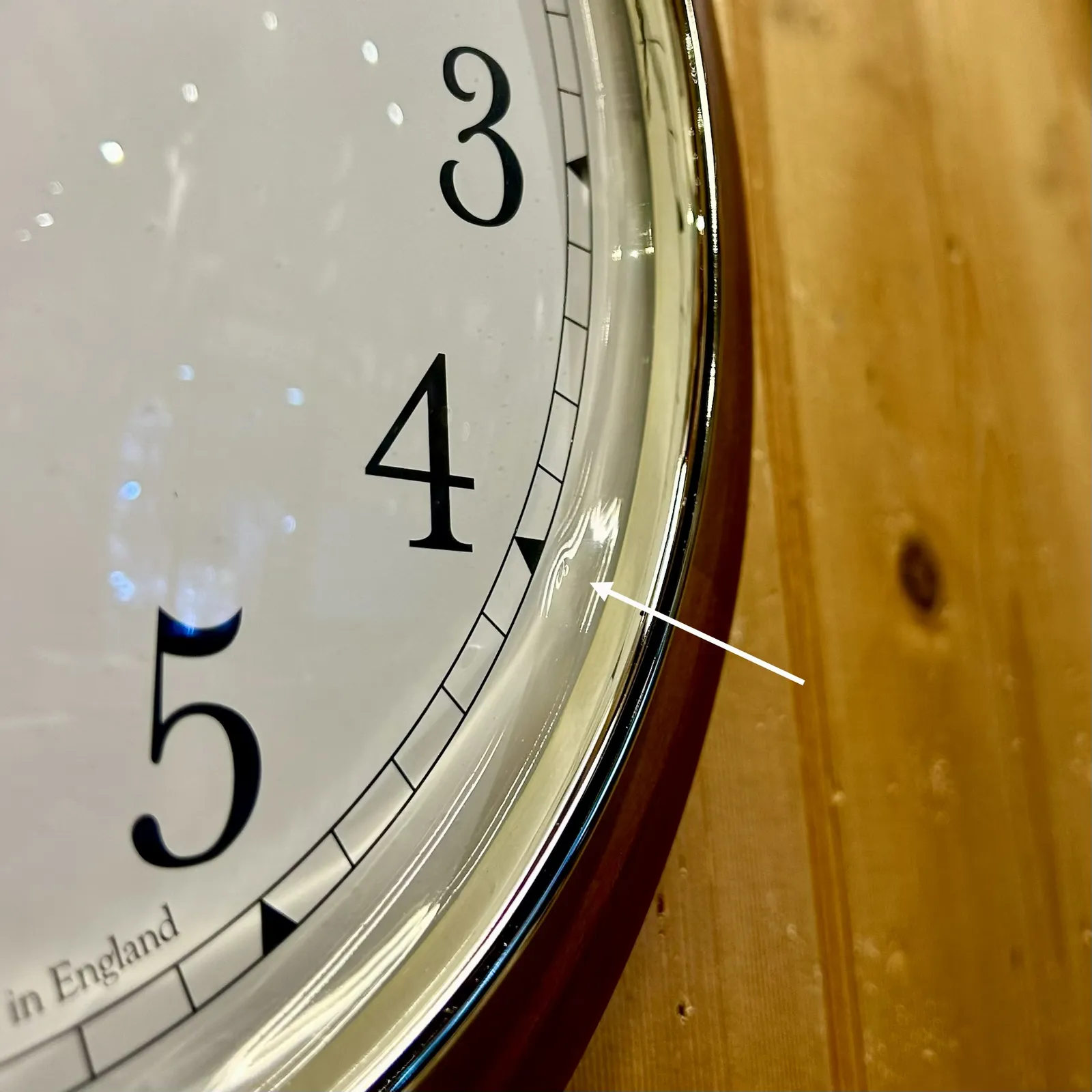 31cm Winchester Oak Wall Clock By ACCTIM (Blemish On Glass) image