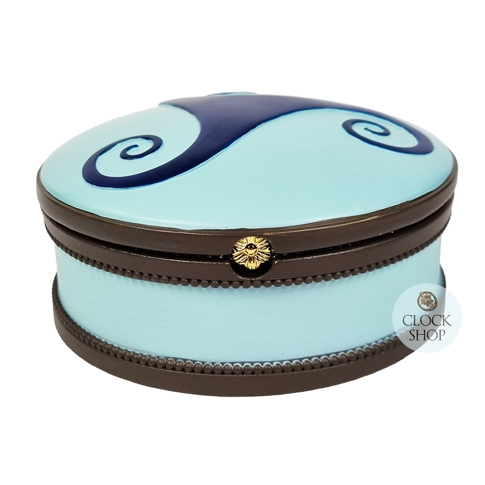 Round Ballerina Music Box - Tchaikovsky-Swan Lake (Glue Marks) image