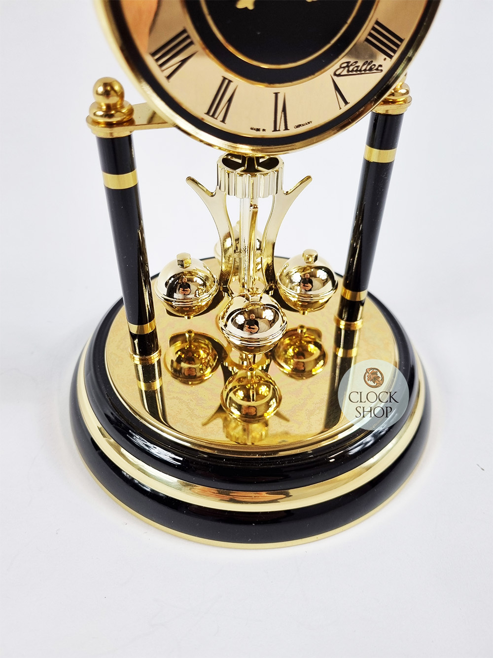 Black & Brass Anniversary Clock By HALLER (Scuffed Base) image