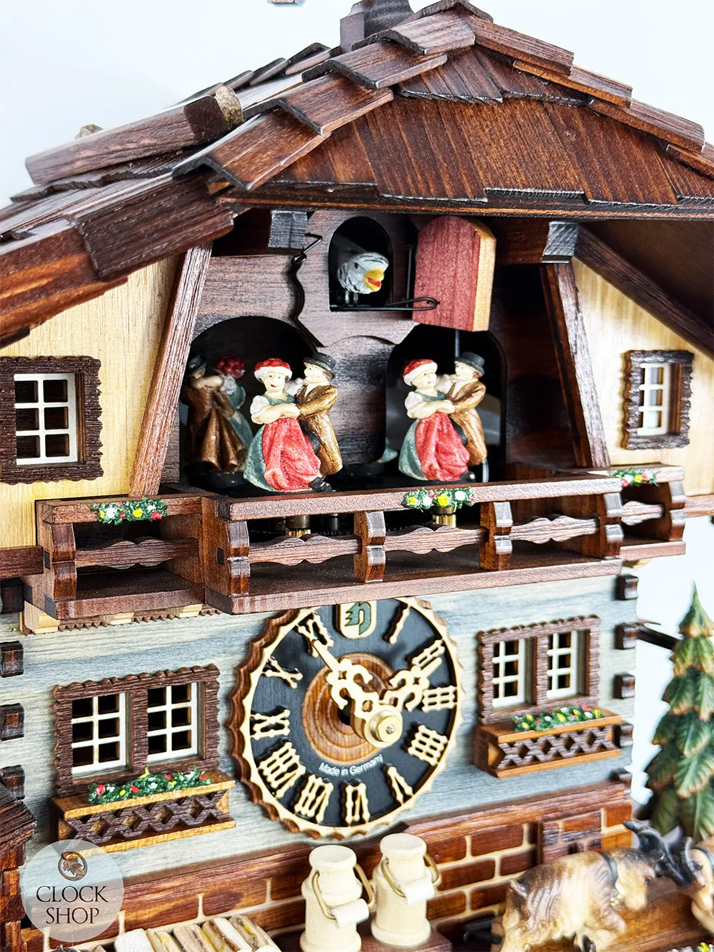Clock Of The Year 2025 1 Day Mechanical Chalet Cuckoo Clock With Dancers By HÖNES image