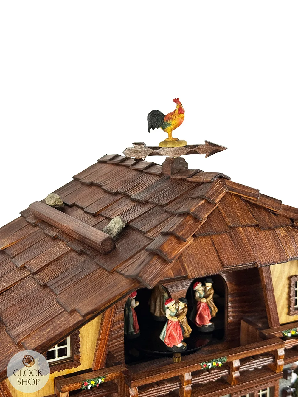 Clock Of The Year 2025 8 Day Mechanical Chalet Cuckoo Clock With Dancers By HÖNES image
