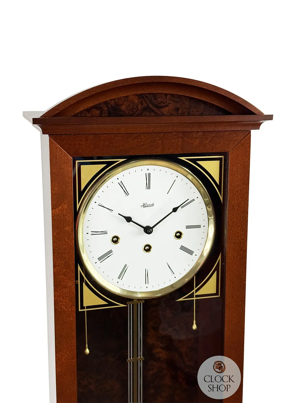 64cm Walnut 8 Day Mechanical Chiming Wall Clock By HERMLE image