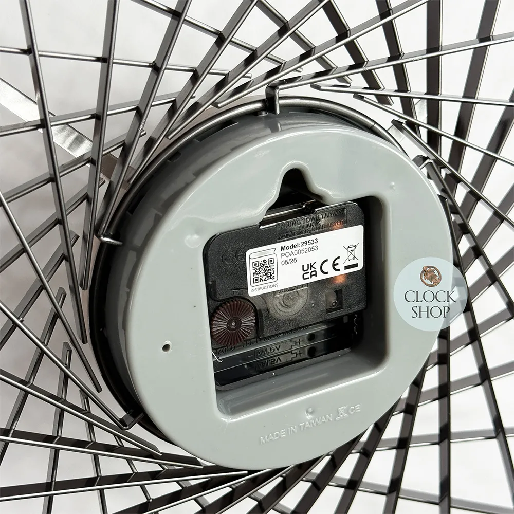 49cm Lohne Nickel Spoke Wall Clock By ACCTIM image
