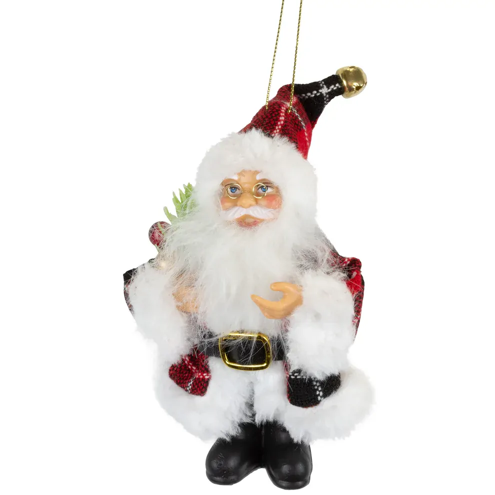 13cm Santa Hanging Decoration- Assorted Designs image