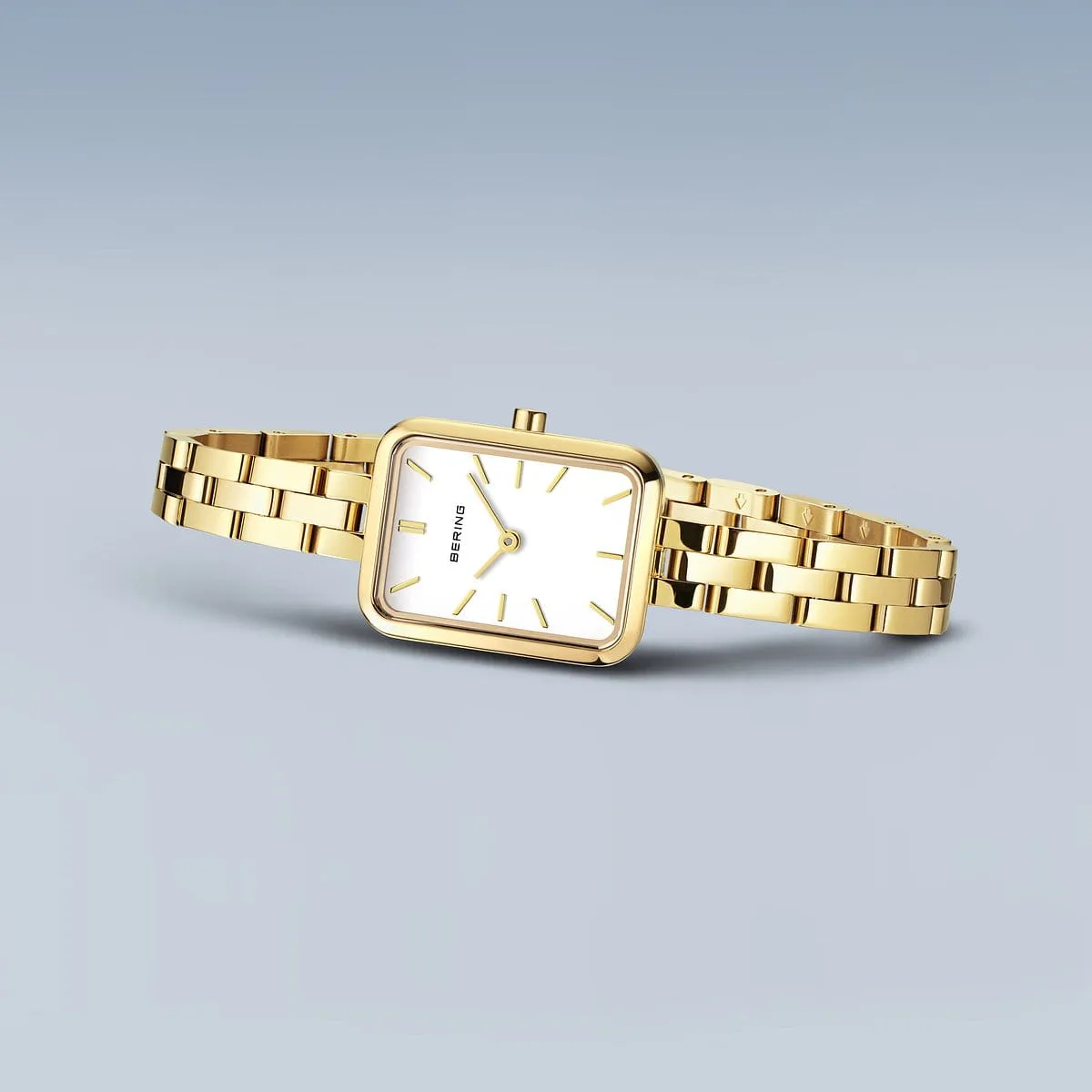 26mm Classic Collection Womens Watch With White Dial & Gold Stainless Steel Link Strap By BERING image
