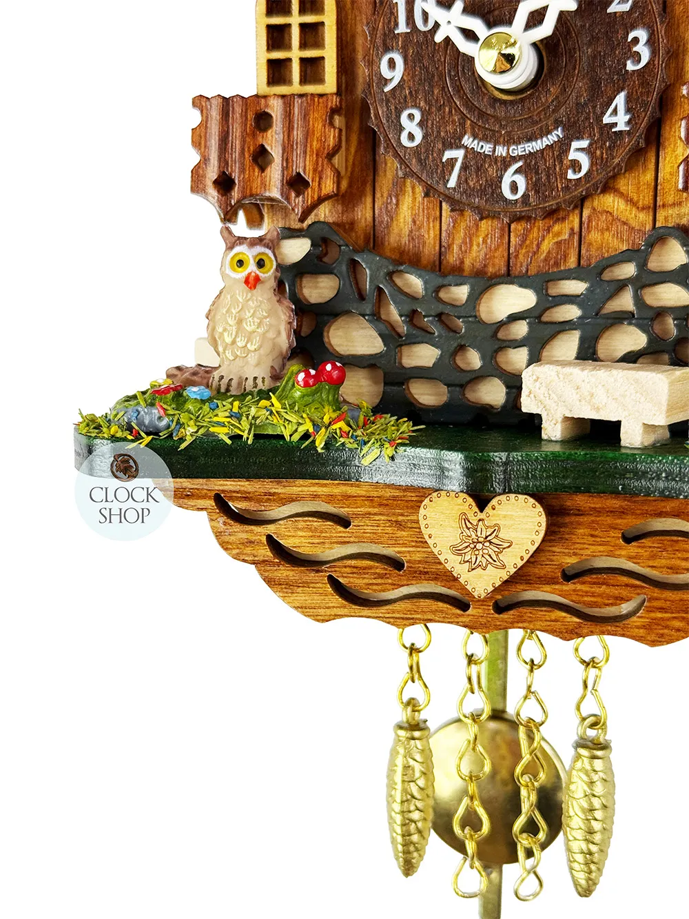 Forest Cabin Battery Chalet Kuckulino With Owl 16cm By TRENKLE image