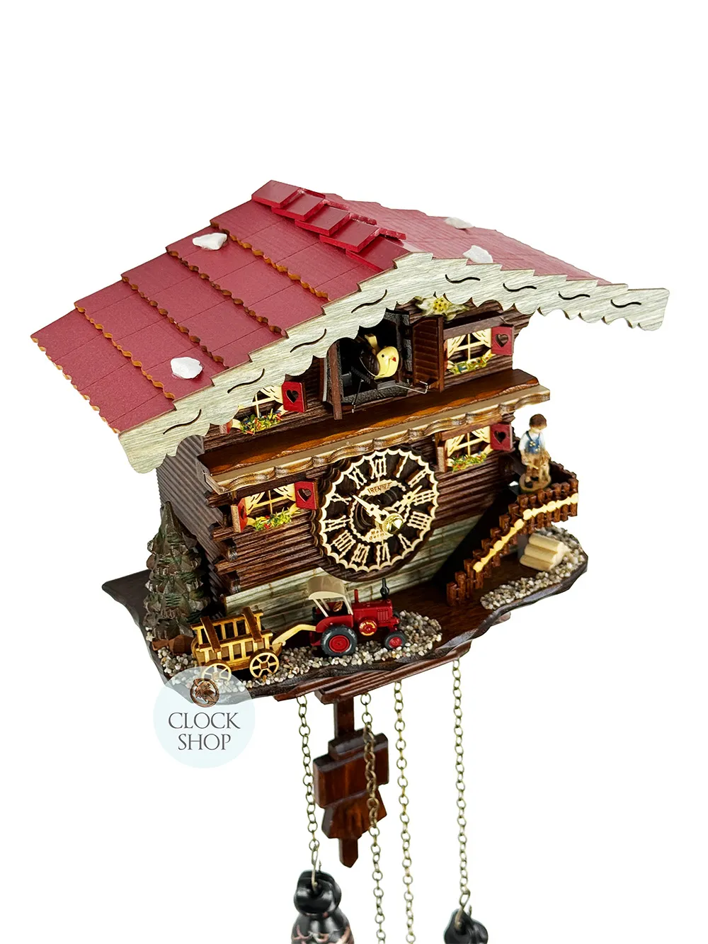 Tractor Battery Chalet Cuckoo Clock By TRENKLE image