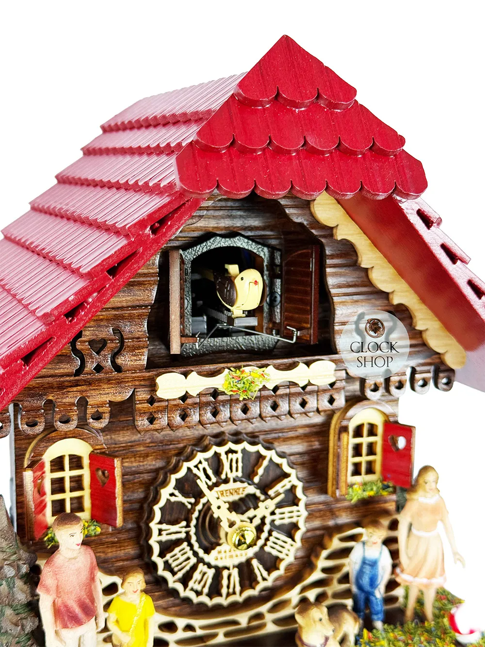 Home Sweet Home Battery Chalet Cuckoo Clock 21cm By TRENKLE image