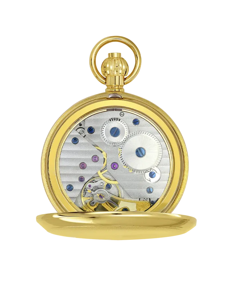 49mm Gold Unisex Mechanical Pocket Watch By CLASSIQUE (Roman) image