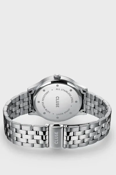 40mm Aravis Mens Quartz Watch With Blue Dial & Silver Stainless Steel Link Band By CLUSE image