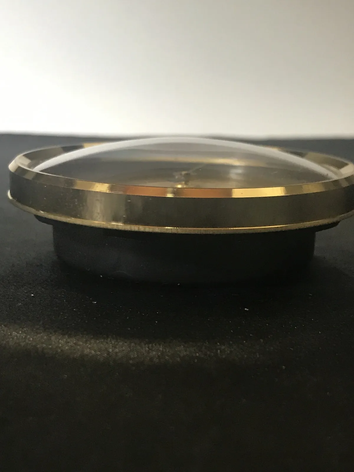 6.3cm Gold Hygrometer Insert With Gold Dial By FISCHER (Marked Bezel) image