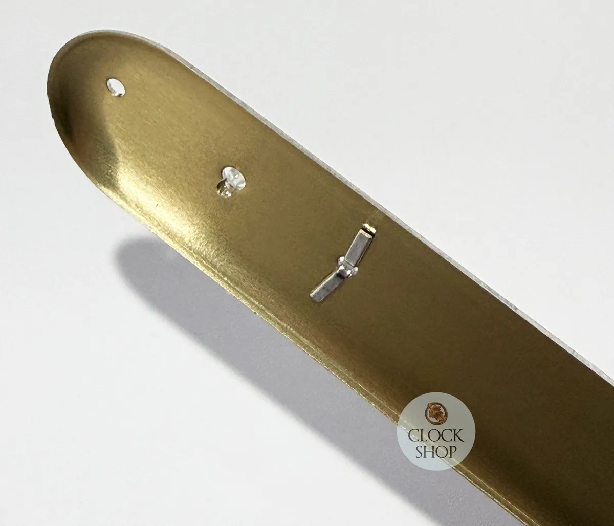 9.5cm Gold Thermometer Round Top By FISCHER image