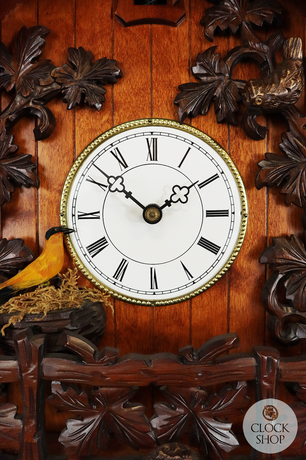 Chirping Bird 8 Day Mechanical Chalet Cuckoo Clock 44cm By ROMBA image