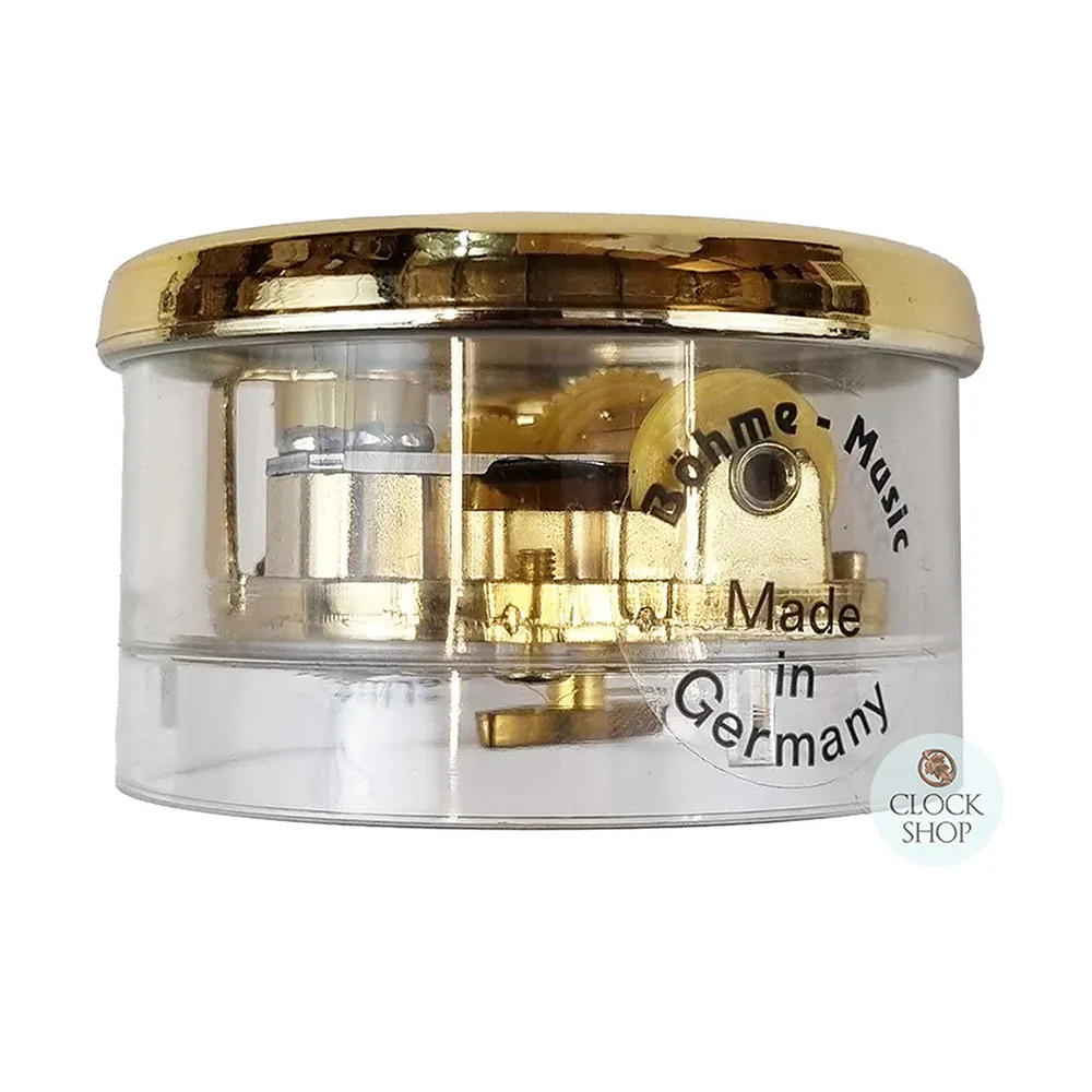 Round Acrylic Music Box - Boy & Geese (It's A Small World) image
