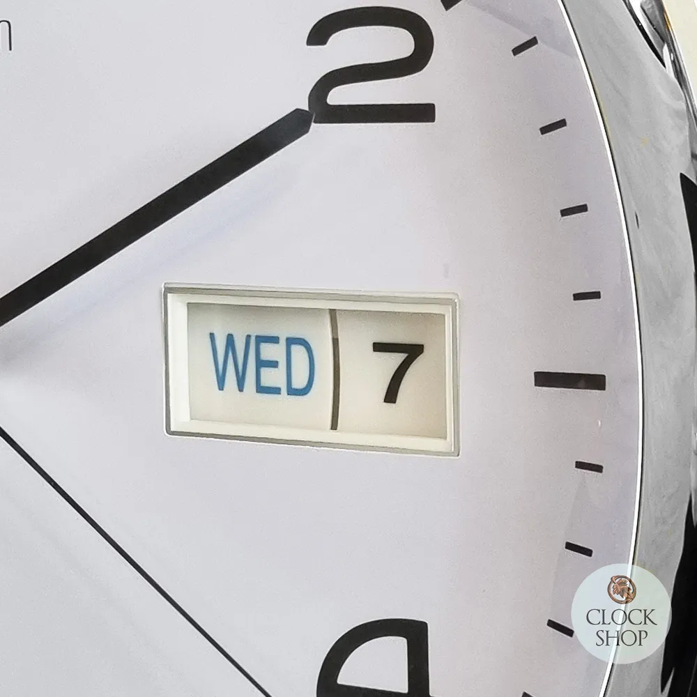 32cm Supervisor White Dial With Date Wall Clock By ACCTIM image